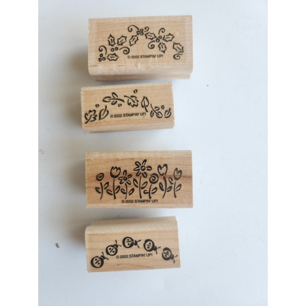INVENTORY REDUCTION Stampin' Up Rubber Stamps Itty Bitty Borders 2002 Set B30